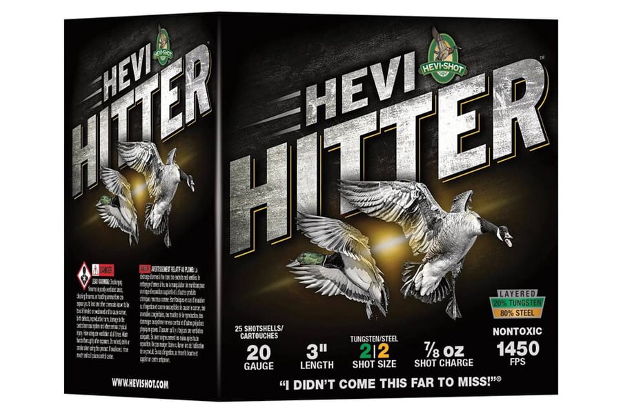 HEVI SHOT 30 Gauge 3 in 7/8 oz 2 Shot HEVI-Hitter Non Toxic 25/Box